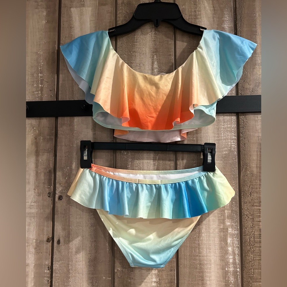 Girls Stella Cove ombré bikini, 12 - Picture 7 of 8